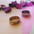 Couple Name Engraved Rings (2 rings) Golden Silver Black